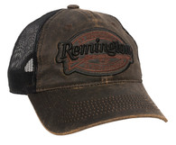 Remington Dark Brown & Black Mesh Snapback Hat (RM17A)