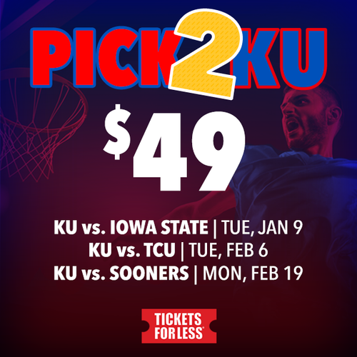 KU Pick 2 Games or More Special Tickets For Less