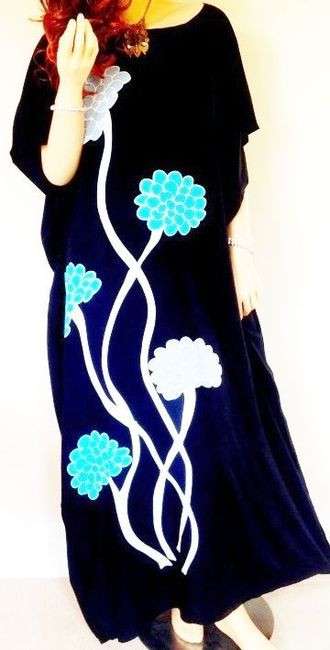 black kaftan cover up