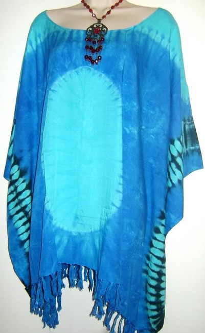 BOHO Tie Dye Funky Beach Kaftan Top Freesize Cool Kaftans BOHO Tie Dye Funky Beach Kaftan Top Freesize Cool Kaftans