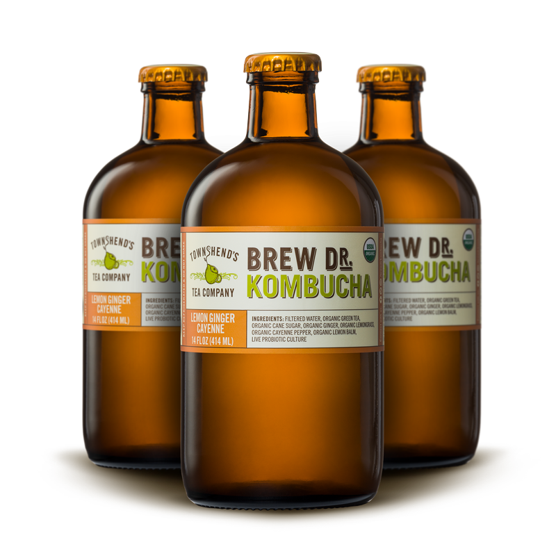 Lemon Ginger Kombucha SFRAW