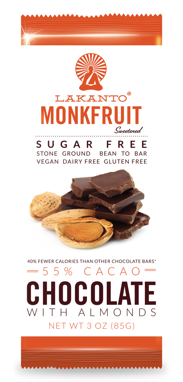 Dark Chocolate w/ Almonds Oragnic LowGlycemic SFRAW