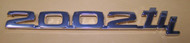 BMW 2002tii Rear Chrome Emblem for touring model