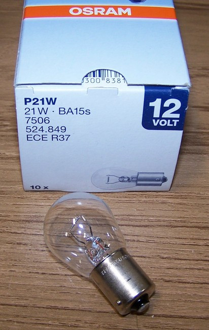 Electric 1600: P21W 12V 21W BA 15s