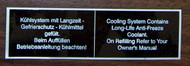 BMW 2002 Cooling System Sticker 1968-1976
