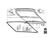 BMW Rear Chrome Cover Trim Strip for 2002