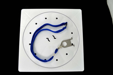 Poolrite Square dress ring kit with lid in white