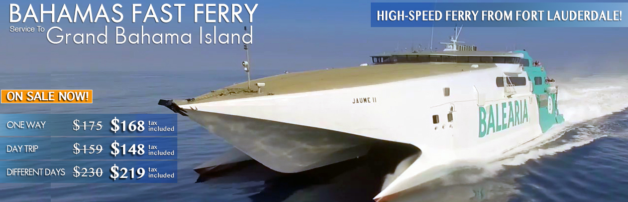 Bahamas fast ferry coupon