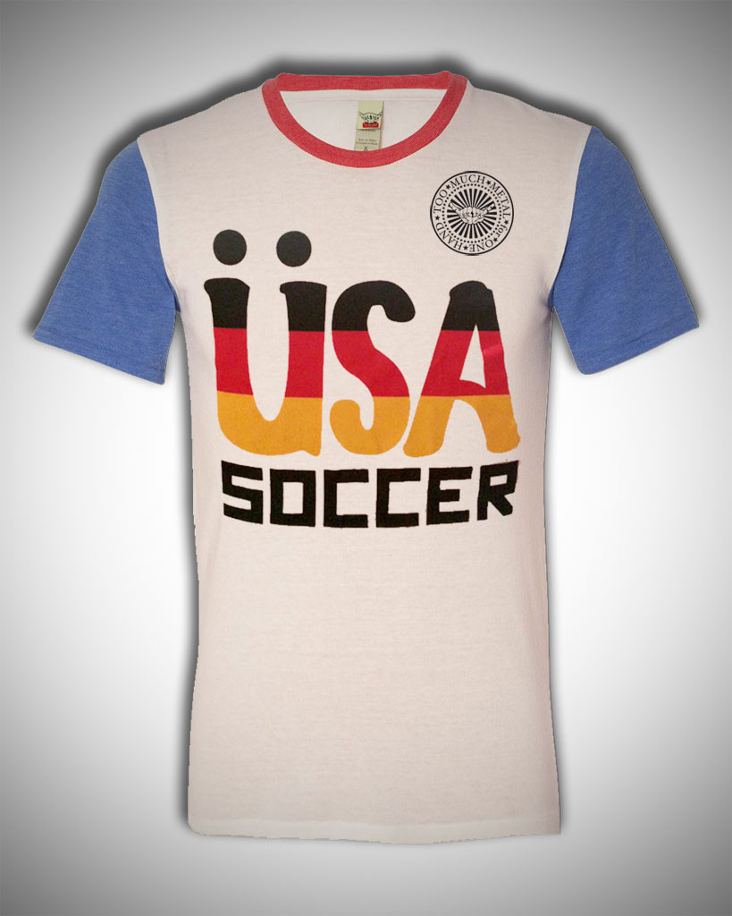 Us Mens Soccer Umlaut T Shirt Too Much Metal For One Hand