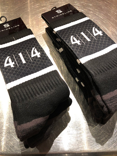 414 Milwaukee socks black crew