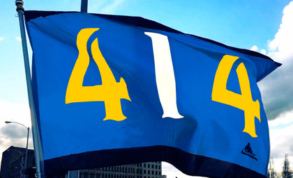 414 Milwaukee Baseball Flag