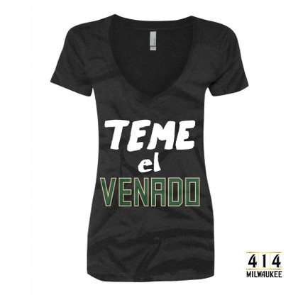 Since Milwaukee has a considerable Spanish speaking population, we had to make Teme el Venado t-shirt, right?  Or Fear the Deer in English. Get your Espanol on and celebrate your heritage and pride in our basketball team. 