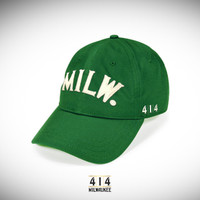 MILW. 414 dad hat green