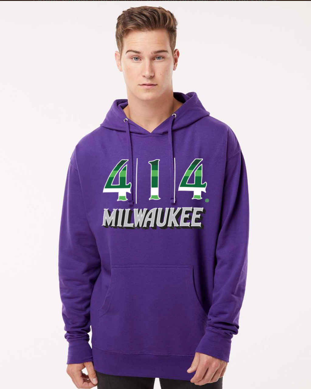 414 Milwaukee Purple Hoodie