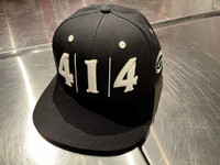 414 Black hat Skyline silhouette visor