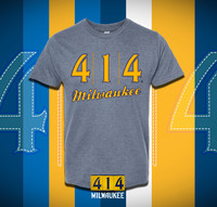 414 Baseball stitch graphic t-shirt 