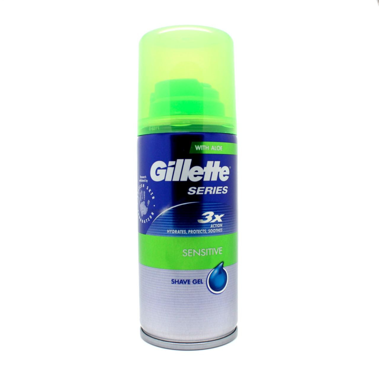 Gillette Series Sensitive Mini Shave Gel 75ml - Go Tiny