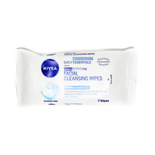 NIVEA 3-in-1 Refreshing Facial Cleansing Travel Wipes 7s