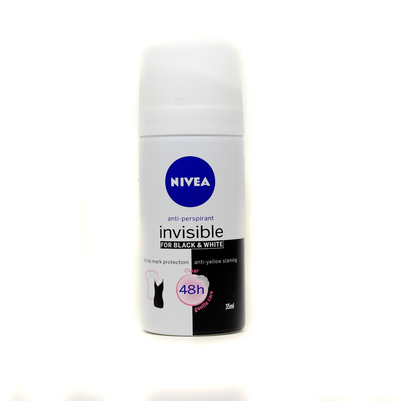 NIVEA Invisible Black White Mini Deodorant AP 35ml Go Tiny