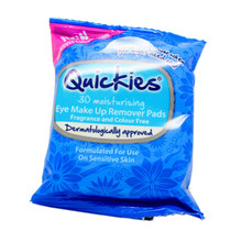 Quickies Eye Make Up Remover Wipes 30s