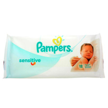 Pampers Sensitive Baby Travel Wipes 12s
