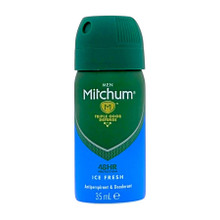 Mitchum Men Ice Fresh 48H Mini Deodorant AP Spray 35ml Travel Size