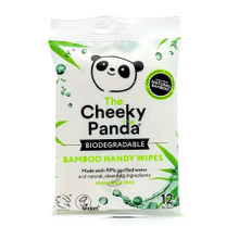Cheeky Panda Biodegradable Bamboo Handy Wipes 12s