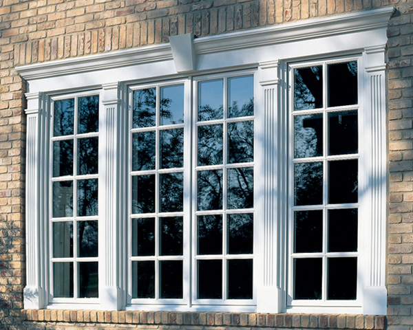 9 inch crosshead with keystone and pilasters