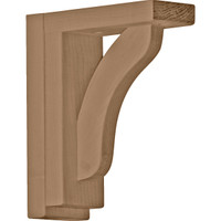 2 1/2"W x 6 1/4"D x 7 1/2"H Reece Shelf Bracket, Rubberwood