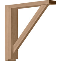2 1/2"W x 12 3/4"D x 12 1/4"H Traditional Shelf Bracket, Alder