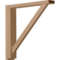 2 1/2"W x 14 3/4"D x 14 1/4"H Traditional Shelf Bracket, Cherry