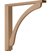 2 1/2"W x 17 3/4"D x 17 1/4"H Reece Shelf Bracket, Maple