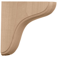 1 3/4"W x 5 1/2"D x 5 1/2"H Eaton Wood Bracket, Red Oak