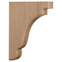1 3/4"W x 7 1/4"D x 9 1/2"H Bedford Wood Bracket, Alder