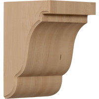 5 1/4"W x 5"D x 7 1/2"H Bedford Bracket, Maple