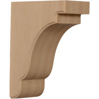 3 1/2"W x 7 1/4"D x 9 1/2"H Bedford Bracket, Alder