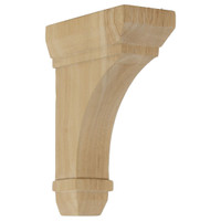 2 1/4"W x 5"D x 7"H Stockport Bracket, Rubberwood