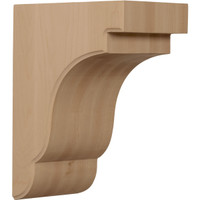 5 1/4"W x 8 1/2"D x 11"H Bedford Bracket, Red Oak