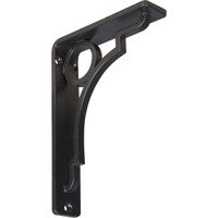1 1/2"W  x 5 1/2"D x 8"H Foster Single, Wrought Iron Bracket, (Single center brace)