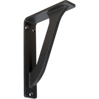 1 1/2"W  x 5 1/2"D x 8"H Oxford Single, Wrought Iron Bracket, (Single center brace)