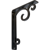 1 1/2"W  x 7 1/2"D x 10"H Attica Single, Wrought Iron Bracket, (Single center brace)