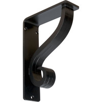 2"W  x 5 1/2"D x 8"H Ashford Triple, Wrought Iron Bracket, (Triple center brace)