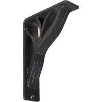 2"W  x 5 1/2"D x 8"H Haven Triple, Wrought Iron Bracket, (Triple center brace)