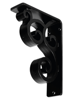2"W  x 5 1/2"D x 8"H Medway Triple, Wrought Iron Bracket, (Triple center brace)