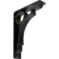 2"W  x 7 1/2"D x 10"H Foster Triple, Wrought Iron Bracket, (Triple center brace)
