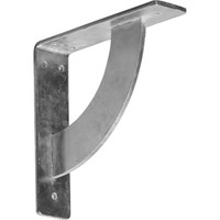 2"W x 8"D x 8"H Bulwark Bracket, Steel