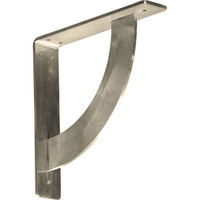 2"W x 10"D x 10"H Bulwark Bracket, Stainless Steel