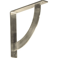 2"W x 12"D x 12"H Bulwark Bracket, Stainless Steel