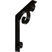 2"W  x 12"D x 15"H Attica Triple, Wrought Iron Bracket, (Triple center brace)