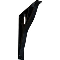 2"W  x 12"D x 15"H Haven Triple, Wrought Iron Bracket, (Triple center brace)